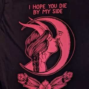 THE MOUNTAIN VVITCH T-shirt 2019 size MEDIUM black pink